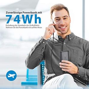Powerbank POWERADD POWERADD Powerbank EnergyCell 20000 mAh Power Bank Bateria zewnętrzna Przenośna ładowarka do telefonu, iPhonea, iPada, Samsunga Galaxy Huawei i innych smartfonów 6