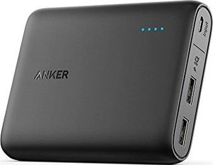 Powerbank Anker Anker PowerCore 13000 mAh Powerbank Zewnętrzna bateria 2-portowa 3A z technologią PowerIQ i zwiększeniem napięcia dla iPhone XS Max / XR / XS / X / 8 / 8Plus / 7 / 6s / 6, Samsung i innych (czarna) 1