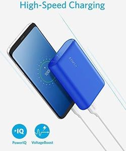 Powerbank Anker Powerbank Anker PowerCore 10000 mAh, mała i lekka bateria zewnętrzna, bardzo kompaktowa, do iPhone X / 8/8 Plus / 7 / 6s / 6 Plus / iPad, Samsung Galaxy (niebieski) 3