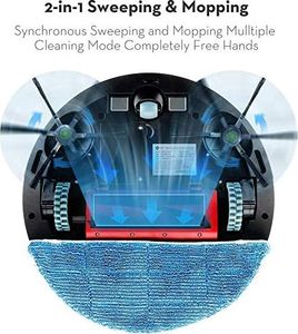 Robot sprzątający LeFant Robot odkurzający LEFANT mopujący, robot odkurzający o silnym ssaniu 2200 Pa, połączenie Wi-Fi, zamiatanie i wycieranie odkurzacza robota próżniowego, samo ładowanie T700 8