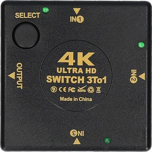 Pawonik Switch Przełącznik 3x Hdmi Ultra Hd 4K 5