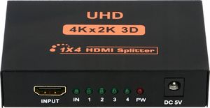 Pawonik SPLITTER ROZDZIELACZ HDMI 1x4 4K*2K ULTRA HD 4K 3