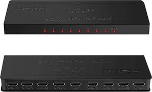 Pawonik SPLITTER HDMI 1x8 ROZDZIELACZ 4K*2K ULTRA HD 4K 1