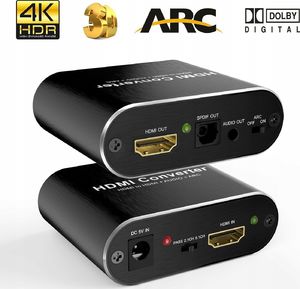 System przekazu sygnału AV Pawonik HDMI - Toslink czarny 1