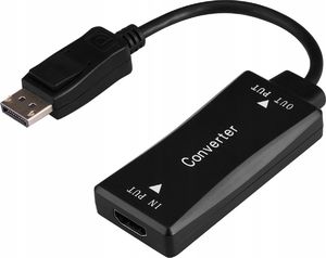 Adapter AV Pawonik DisplayPort - HDMI czarny (6957303865154) 1