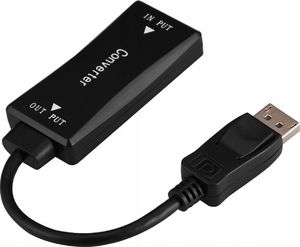 Adapter AV Pawonik DisplayPort - HDMI czarny (6957303865154) 2