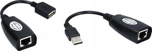 Adapter USB Pawonik RJ45 USB - RJ45 Czarny 1