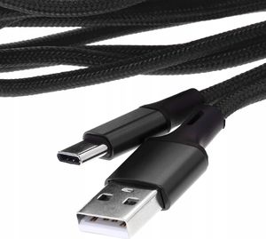 Kabel USB Pawonik USB-A - 1 m Czarny (183) 2