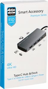 Stacja/replikator Pawonik 10w1 USB-C 6