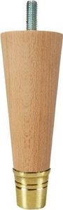 Arte Metal Noga drewniana z mosiężną końcówką WY02164 1