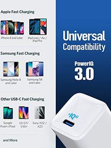 Ładowarka Anker Anker PowerPort III Nano USB-C ładowarka 18 W 2 szt. Zasilacz USB-C do iPhone'a 11/11 Pro / 11 Pro Max / XR / XS / X, Galaxy S10 / S9, Pixel 3/2, iPada Pro 2