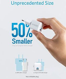 Ładowarka Anker Anker PowerPort III Nano USB-C ładowarka 18 W 2 szt. Zasilacz USB-C do iPhone'a 11/11 Pro / 11 Pro Max / XR / XS / X, Galaxy S10 / S9, Pixel 3/2, iPada Pro 6