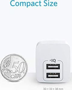 Ładowarka Anker Anker PowerPort Mini, wyjątkowo ?adowarka USB, zasilanie 2,5 A dla iPhone XS / XS Max / XR / X / 8/7 / 6 / Plus, iPad Pro / Air 2 / Mini 4, Samsung 2