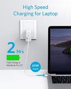 Ładowarka Anker Anker Ładowarka PowerPort III 65 W PIQ 3.0 Type-C, z wymiennymi wtyczkami US / UK / EU, idealna do podróży, do MacBooka, iPada Pro, iPhone'a, Samsunga Galaxy 4