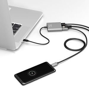 Kabel USB KabelDirekt KabelDirekt - kabel USB C - 1m - (Universal USB-C, USB 3.2 Gen 2, transmisja wideo i danych, zasilacz do PD 4 (60 W), zintegrowany chip) 4