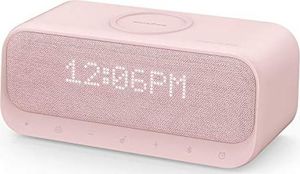 Głośnik Anker Głośnik Soundcore Wakey Bluetooth, z technologią szybkiego ładowania 10 W do Samsunga Galaxy, funkcją budzika, dźwiękiem stereo, radiem FM, bezprzewodowym ładowaniem QI do iPhone'a 7,5 W (różowy) 1