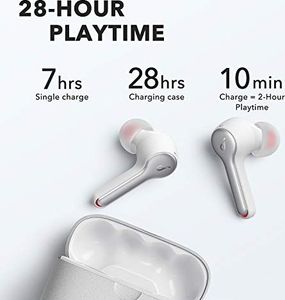 Słuchawki Anker Soundcore Liberty Air 2, sterowniki pokryte diamentem, Słuchawki Bluetooth z 4 mikrofonami, czas pracy 28 godzin, spersonalizowany korektor HearID, Słuchawki Bluetooth 5 , ładowanie bezprzewodowe 6