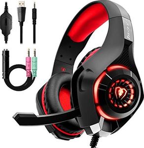 Słuchawki Beexcellent Beexcellent GM-1RED Gaming Headphones for PS4 PC Xbox One, LED Light, czerwony 1