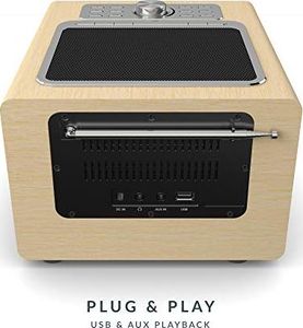 Radio MAJORITY Radio internetowe większości Homerton, radio WiFi / WLAN, DAB / DAB + / FM, Bluetooth, odtwarzacz CD, pilot, podwójny alarm, połączenie AUX i USB, sterowanie przez aplikację 2