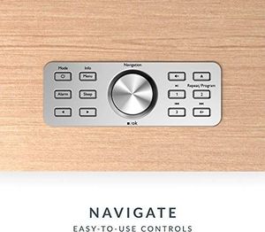 Radio MAJORITY Radio internetowe większości Homerton, radio WiFi / WLAN, DAB / DAB + / FM, Bluetooth, odtwarzacz CD, pilot, podwójny alarm, połączenie AUX i USB, sterowanie przez aplikację 4