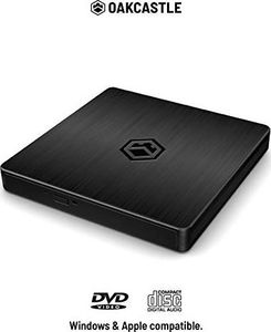 Napęd MAJORITY Oakcastle ED100 USB przenośny zewnętrzny napęd DVD / CD do laptopa, PC, zewnętrzna nagrywarka CD / DVD z m podwójnym napędem USB C i 3.0 1