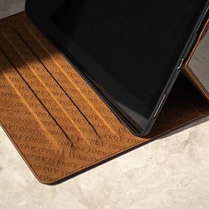 Etui na tablet Torro Skórzane etui TORRO Kompatybilne z Apple iPad 10,2 wysokiej jakości skórą 7. generacji z [wytrzymałą podstawą] [różnymi kątami patrzenia] [włączanie / wyłączanie] Edycja 2019 (ciemnobrązowa) 2