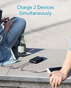 Powerbank Anker Anker PowerCore 15000 Redux, kompaktowy 2-portowy power bank 15000 mAh z technologią PowerIQ i Voltageboost, do iPhone'a, iPada, Samsunga Galaxy 4