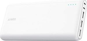 Powerbank Anker Anker PowerCore 26800 mAh Power Bank Zewnętrzna bateria z podwójnym portem ładowania, dwa razy szybsze ładowanie, 3 porty USB dla iPhone XR / XS / X / 8/7, iPada, Samsunga Galaxy i innych (biały) 1