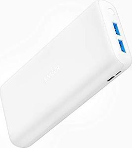 Powerbank Anker Anker PowerCore Lite 20000 mAh Kompaktowy power bank, mocna bateria zewnętrzna, do iPhone X 8 8Plus 7 6S 6Plus, iPad, Samsung Galaxy i wiele innych (biały) 1