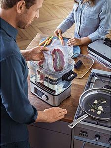 WMF WMF Lono 2in1 Sous Vide Garer Pro z wkładką do wolnego gotowania (1500 W, gotowanie próżniowe, powolne gotowanie, pojemnik na wodę 6,0 l, funkcja timera do 72 godzin) 7