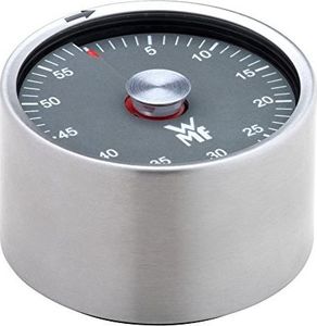 WMF Zegar magnetyczny WMF, stal nierdzewna Cromargan, minutnik do jajek z 60 minutami, wyświetlacz pozostałego czasu, alarm akustyczny 3