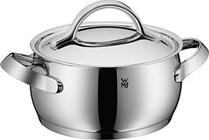 WMF Zestaw garnków WMF Concento, sztuki 4, stal nierdzewna Cromargan, garnki z metalową pokrywką, indukcja garnka, wewnętrzne skalowanie, otwieranie pary, niepowlekane 4