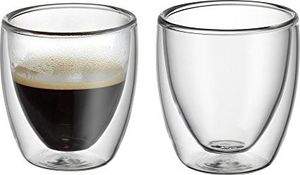 WMF Zestaw szklanek do espresso o podwójnych ściankach WMF Kult, 2 sztuki, H 6,5 cm, V 80 ml, szkło termiczne, żaroodporne, można myć w zmywarce 1