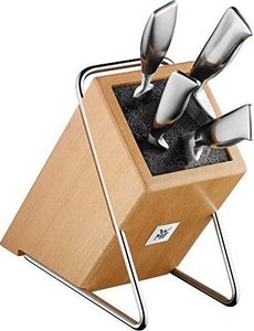 WMF Blok noża WMF bez noża, niewyposażony, drewno, drewno bukowe, pusty, na 5-6 noży, z plastikową wkładką szczotkową 2