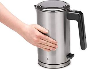 Czajnik WMF Czajnik WMF Lono z podwójnymi ściankami (2400 watów, 1,3 l, bezpieczny dotyk, wewnętrzny wskaźnik poziomu wody, filtr wody wapiennej) cromargan matowy / srebrny 2