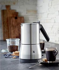 Kawiarka WMF Kuchenny ekspres do kawy WMF w wersji mini (400 W, elektryczny, na 2 lub 4 filiżanki, oszczędzający miejsce, cromargan) matowy / srebrny 4