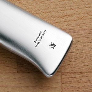 WMF Nóż damasceński Grand Gourmet, uniwersalny nóż 23 cm, 120-warstwowa stal damasceńska, wydajność cięcia, drewniana kaseta, ostrze 11 cm 2