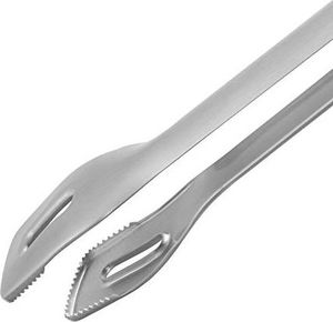WMF Szczypce do grilla WMF długie 44 cm, stal nierdzewna Cromargan, mechanizm blokujący, oszczędzające miejsce, sztućce grillowe do steków, ryb, warzyw 3