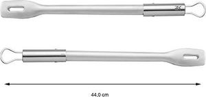 WMF Szczypce do grilla WMF długie 44 cm, stal nierdzewna Cromargan, mechanizm blokujący, oszczędzające miejsce, sztućce grillowe do steków, ryb, warzyw 7