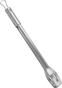 WMF Szczypce do grilla WMF długie 44 cm, stal nierdzewna Cromargan, mechanizm blokujący, oszczędzające miejsce, sztućce grillowe do steków, ryb, warzyw 9