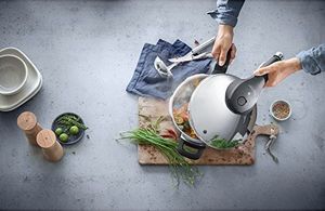 WMF Szybkowar WMF Perfect Premium 3,0 l, szybkowar 22 cm, polerowana stal nierdzewna Cromargan, indukcja, poziomy gotowania 2, pokrętło wielofunkcyjne 7