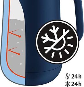 WMF Termos WMF Impuls, 1,0 l, do zakrętki do kawy lub herbaty utrzymuje napoje zimne i ciepłe przez 24 godziny, wapno 7