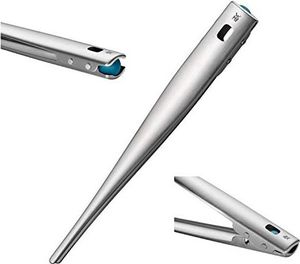 WMF WMF Hello FUNctionals pinceta 29 x 3,2 cm, stal nierdzewna Cromargan, stożkowe łyżki, blokowanie za pomocą jednej ręki oszczędzającego miejsce 1