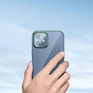 Baseus Przezroczyste etui Baseus Shining Case do iPhone 12 / iPhone 12 Pro 6.1'' (zielony) 7