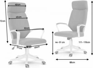 Krzesło biurowe Sofotel Nostro Plus Czarno-szary 9