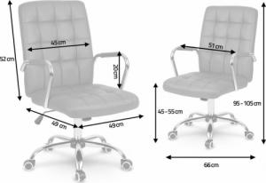 Krzesło biurowe Sofotel Benton Szare 6