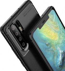 Etui HUAWEI P30 PRO Pancerne Shockproof Carbon Fiber czarne 2