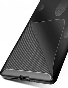 Etui HUAWEI P30 PRO Pancerne Shockproof Carbon Fiber czarne 8