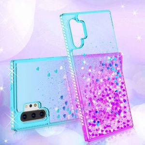 Etui HUAWEI P40 LITE Diamond Liquid Przelewany Brokat niebiesko-fioletowe 7