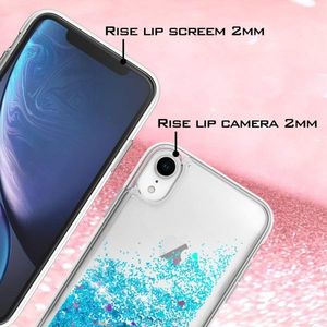 Etui HUAWEI P40 LITE E Liquid Brokat niebieskie 4